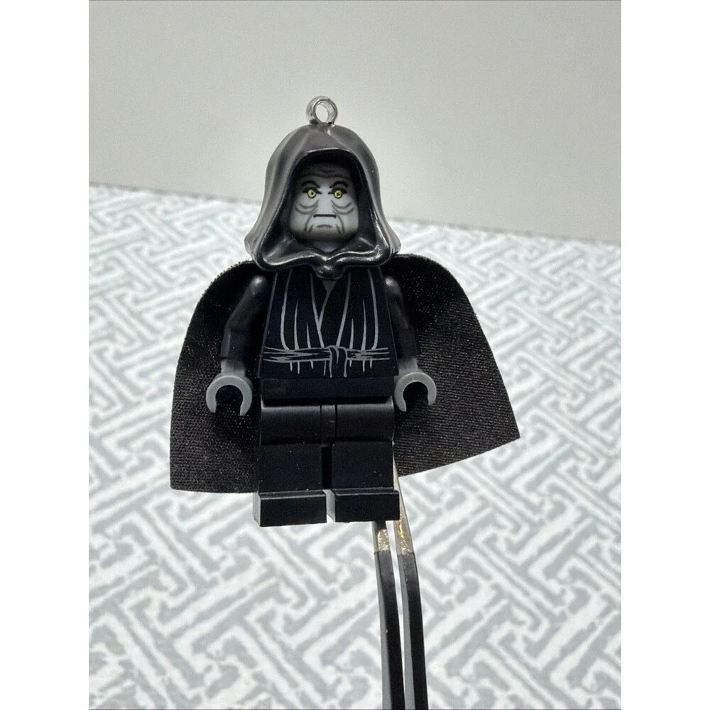 Vintage LEGO Star Wars Keychain Lot Boba Fett Palpatine 2x Obi-Wan INTACT LOOPS